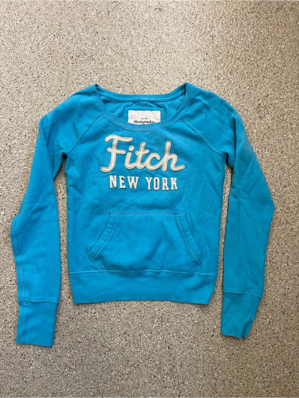 Y2K Abercrombie & Fitch Teal Crewneck Sweatshirt